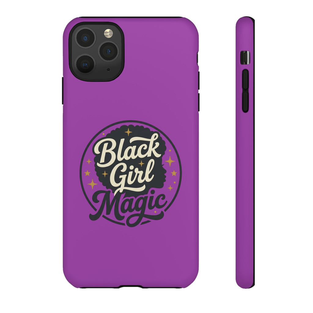 Black Girl Magic Tough Phone Case — Purple Protective Phone Cover