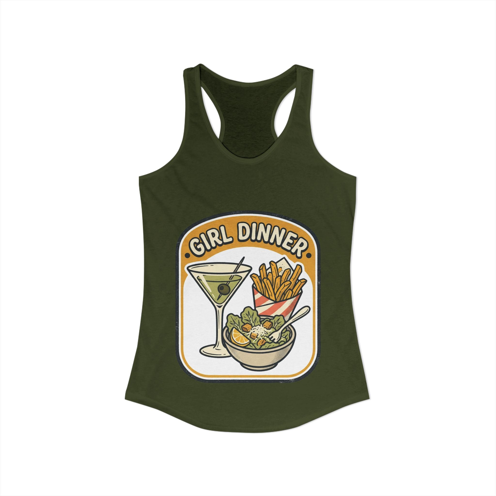 Girl Dinner-Women's Ideal Racerback Tank