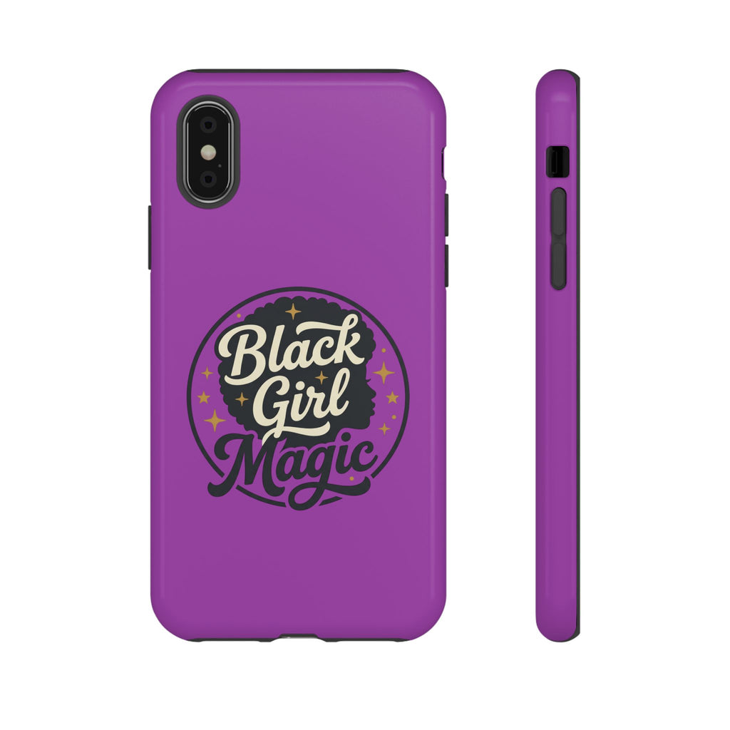 Black Girl Magic Tough Phone Case — Purple Protective Phone Cover