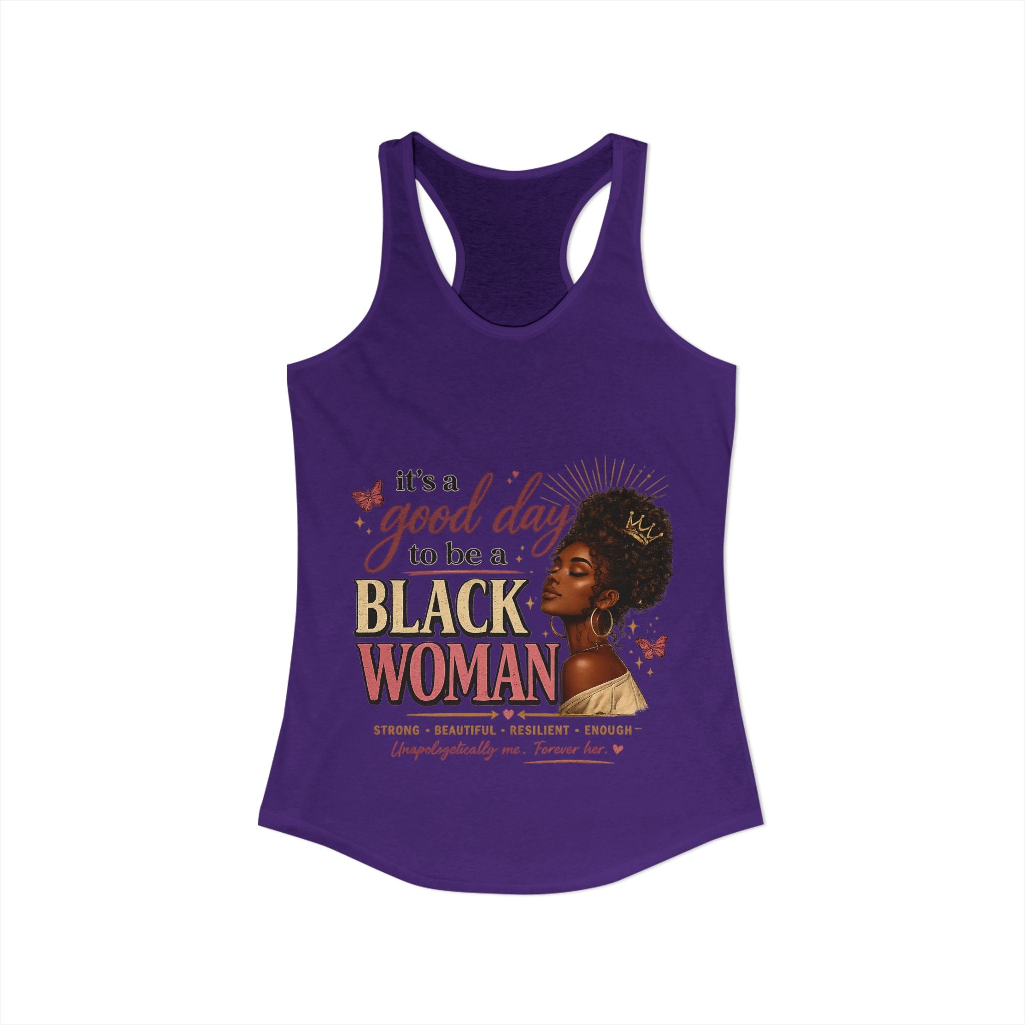 Good day to be a Black Woman-Women's Ideal Racerback Tank