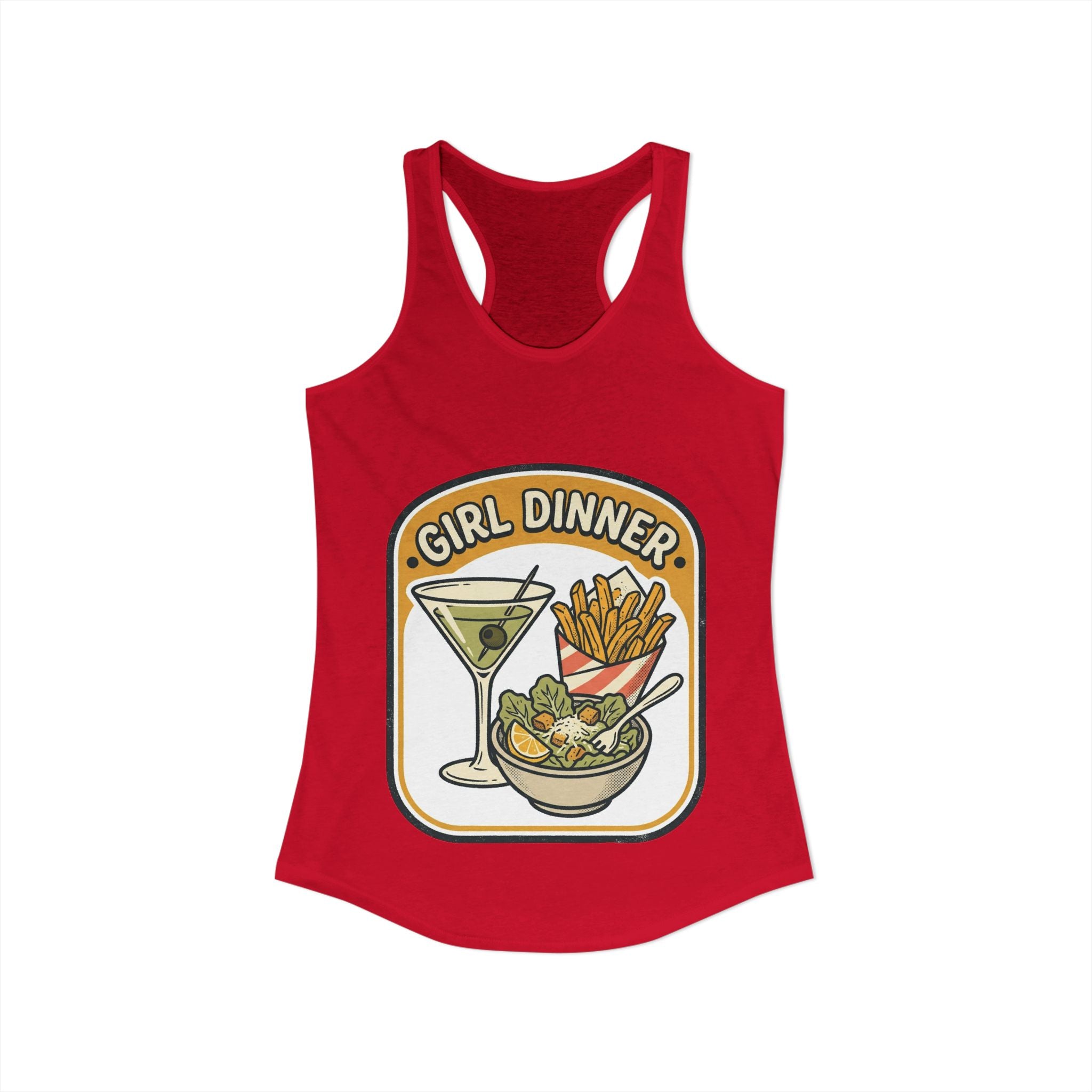Girl Dinner-Women's Ideal Racerback Tank