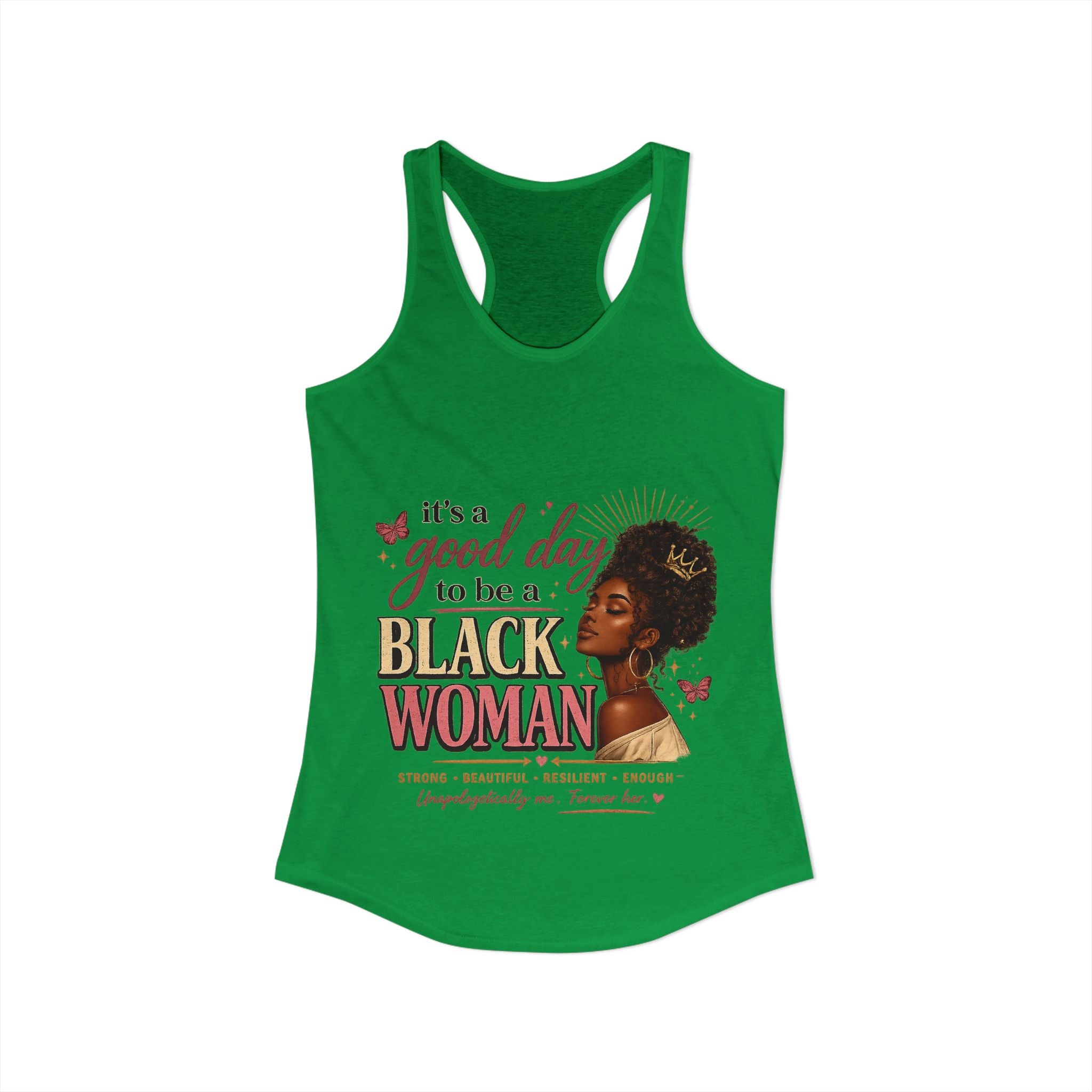 Good day to be a Black Woman-Women's Ideal Racerback Tank