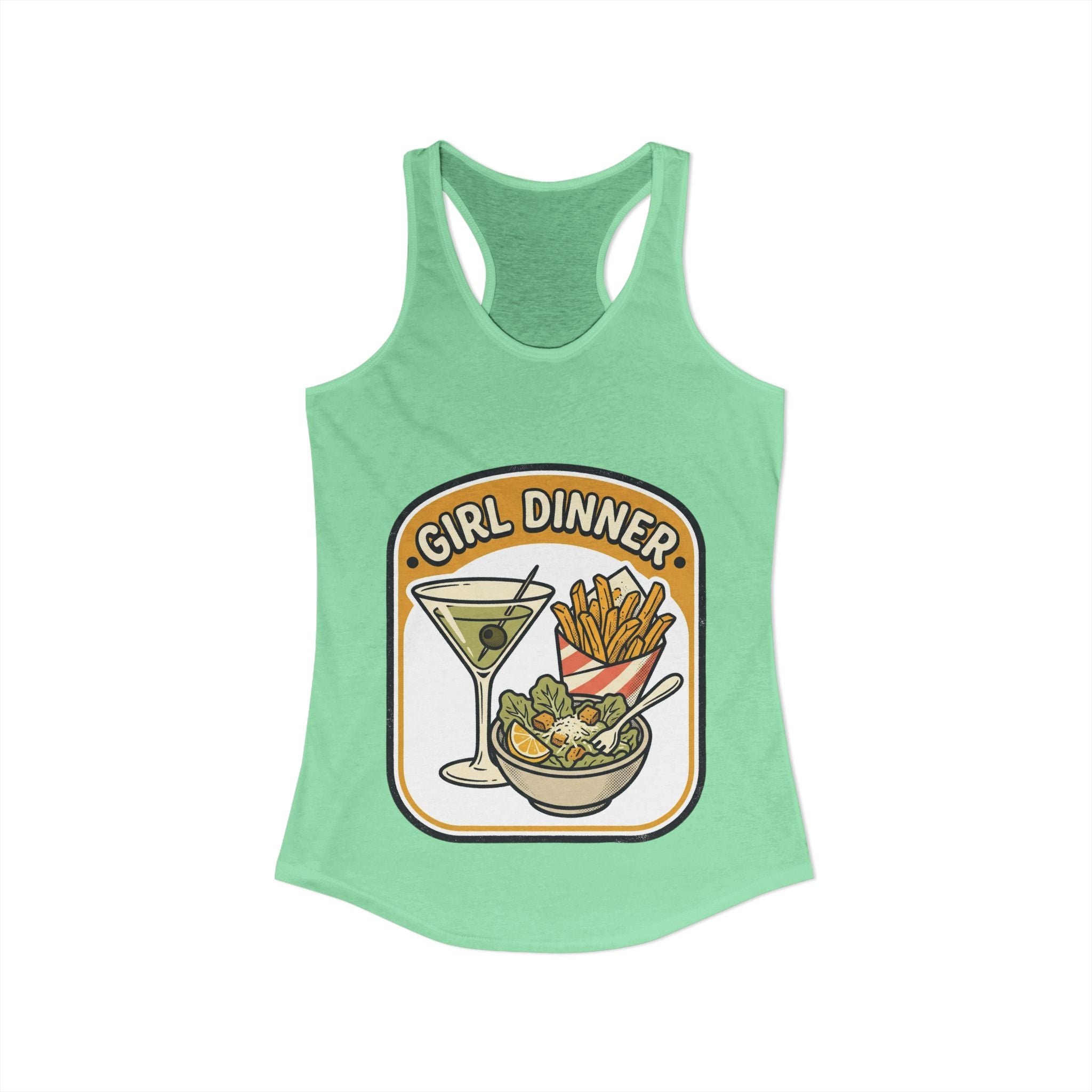 Girl Dinner-Women's Ideal Racerback Tank