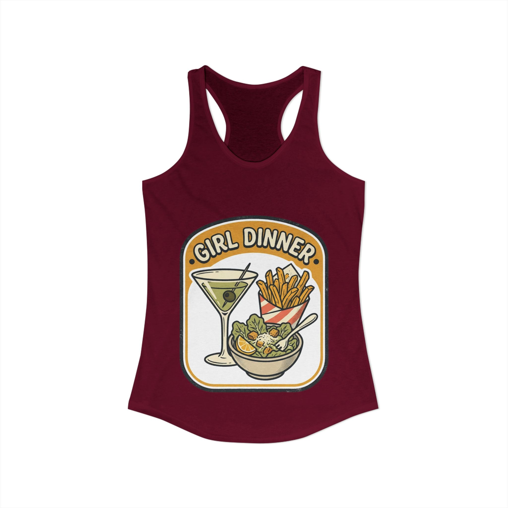 Girl Dinner-Women's Ideal Racerback Tank