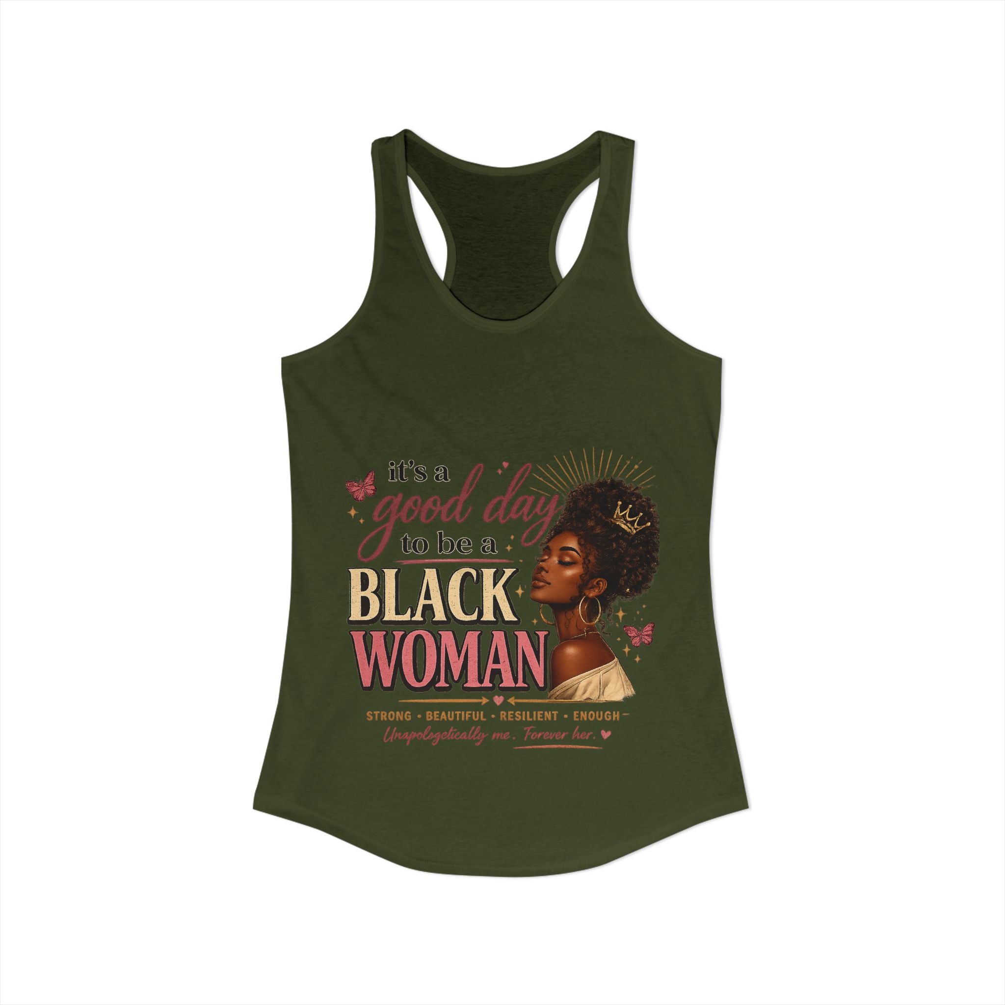 Good day to be a Black Woman-Women's Ideal Racerback Tank