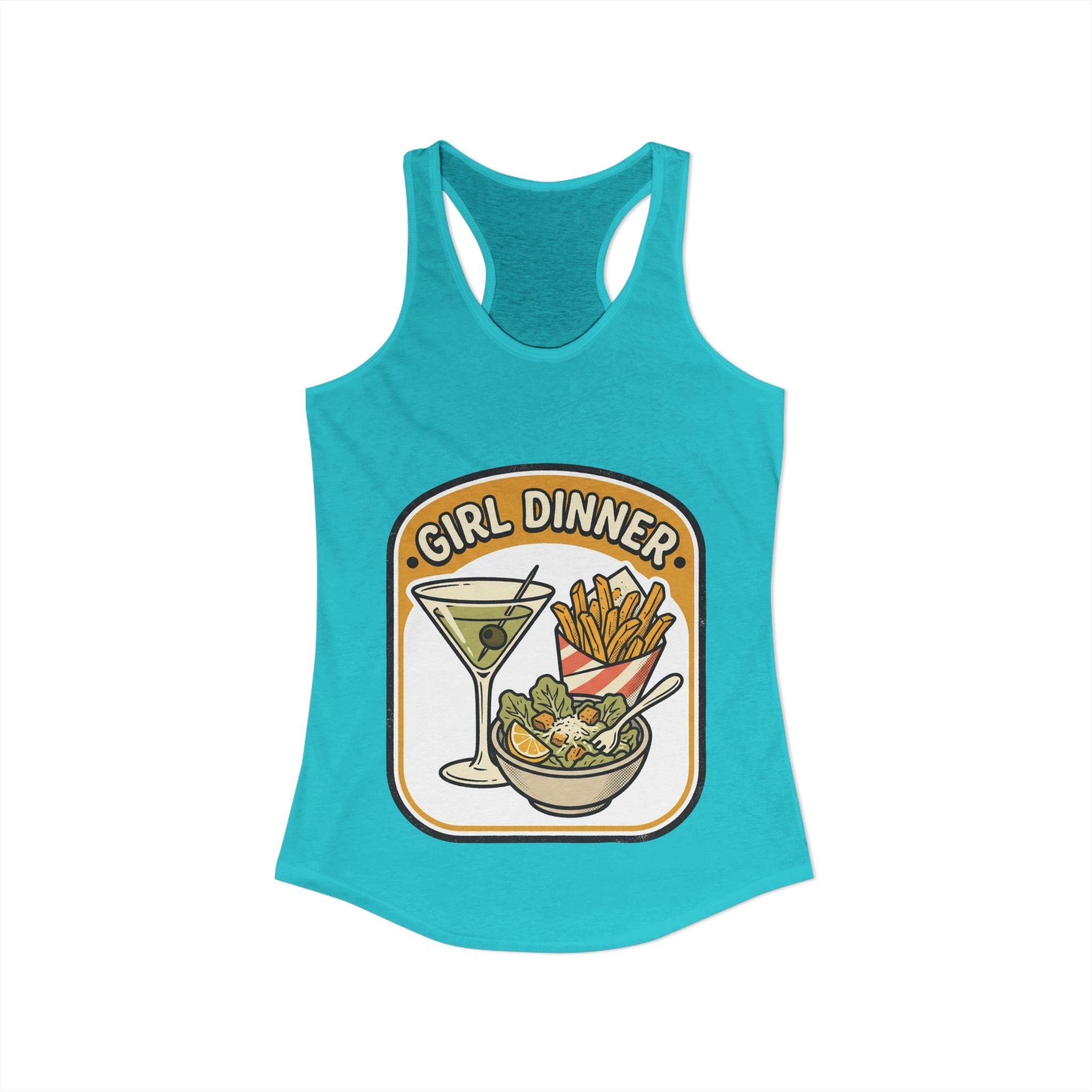 Girl Dinner-Women's Ideal Racerback Tank