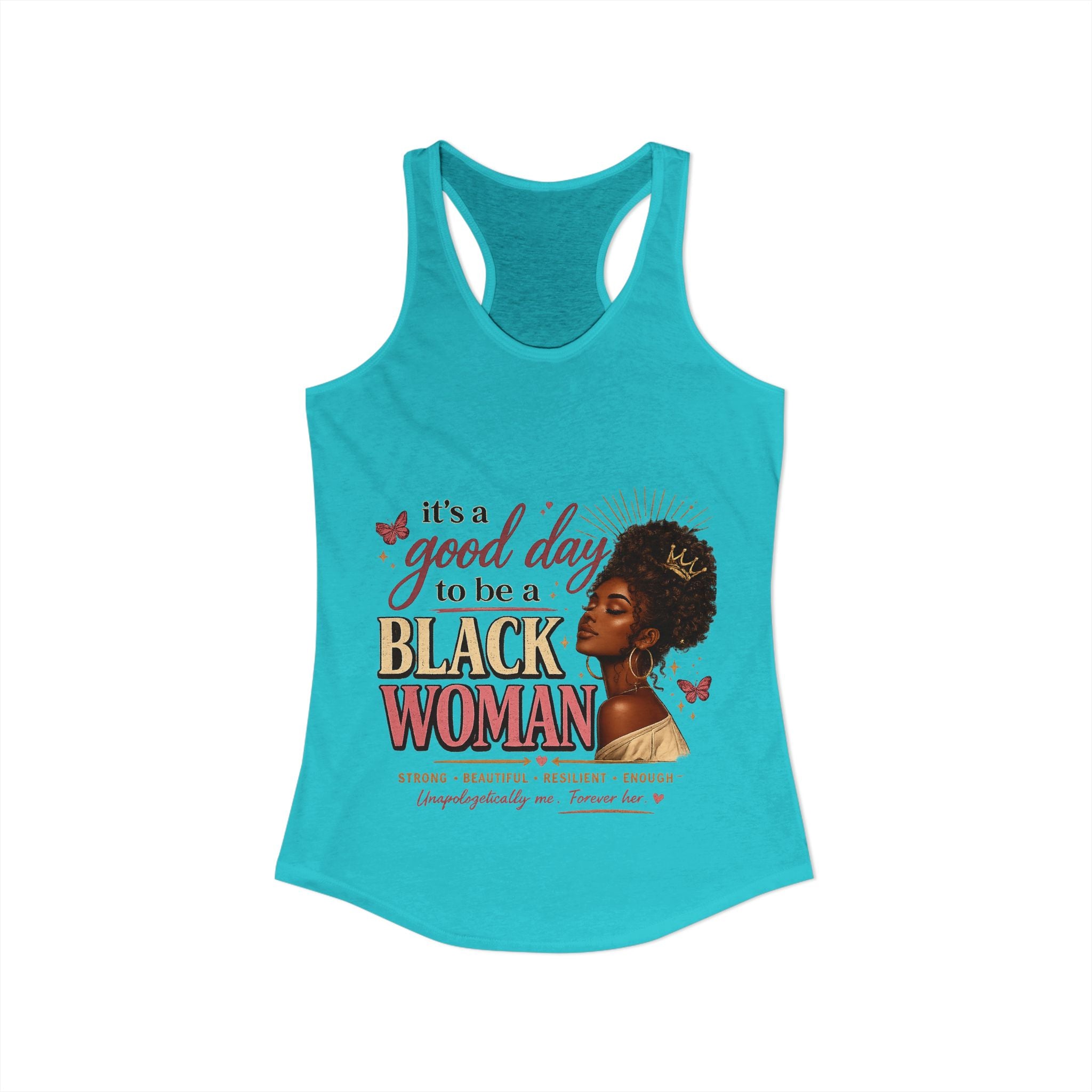 Good day to be a Black Woman-Women's Ideal Racerback Tank